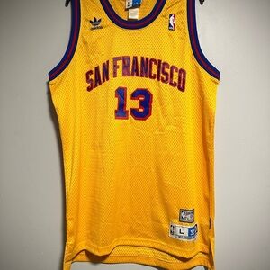 Y2k Adidas San FranciscoWilt Chamberlain Basketball Jersey - Number 13